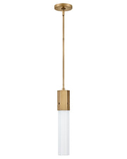 Facet Mini Pendant in Heritage Brass