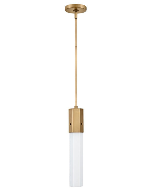 Facet Mini Pendant in Heritage Brass