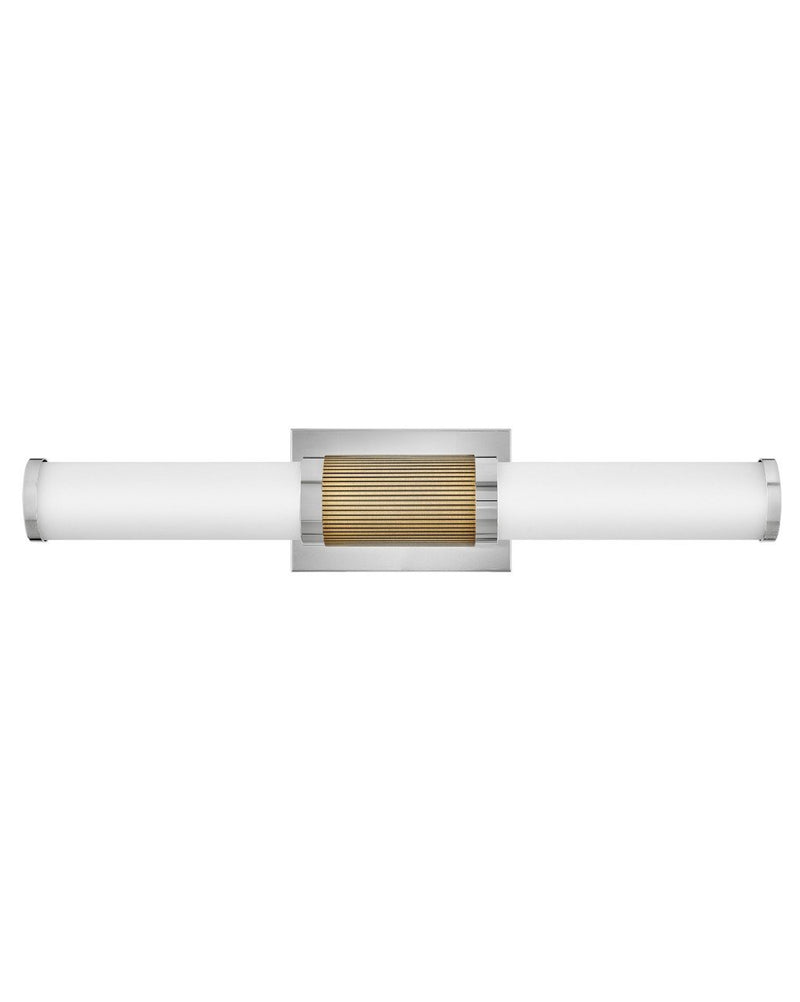 Zevi Medium Bath Vanity Light in Polished Nickel
