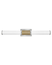 Zevi Large Bath Vanity Light in Polished Nickel