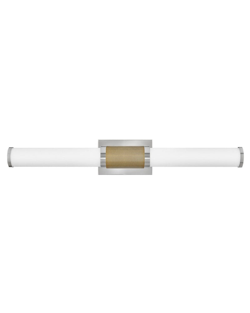 Zevi Large Bath Vanity Light in Polished Nickel