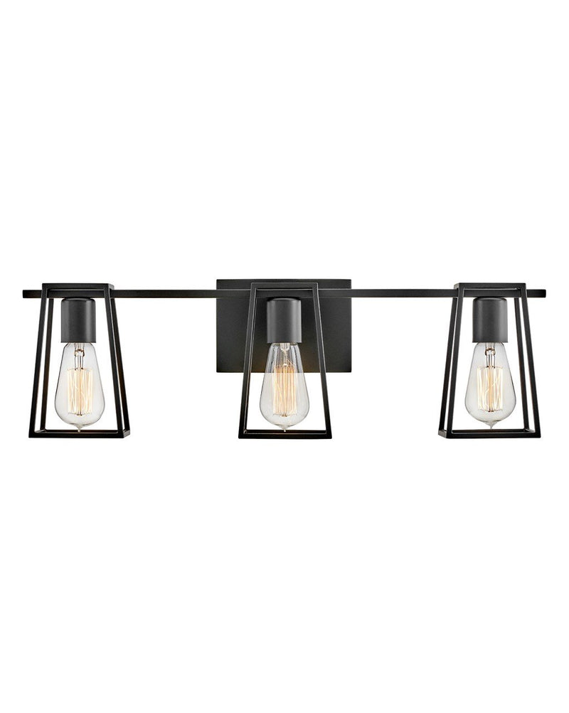 Filmore 3-Light Bath Vanity Light in Black