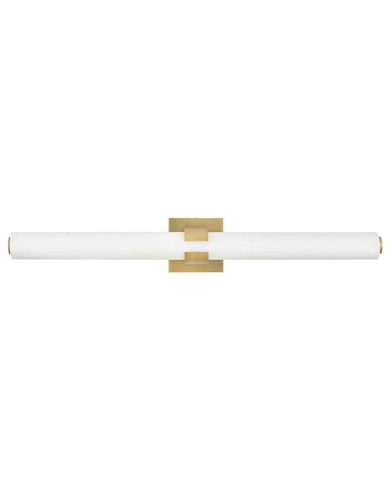 Aiden 31" Bath Vanity Light in Lacquered Brass