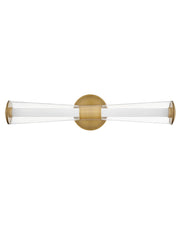 Elin LED Bath Vanity Light in Lacquered Brass