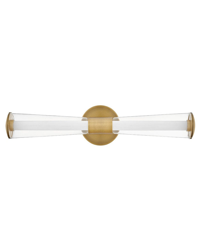 Elin LED Bath Vanity Light in Lacquered Brass