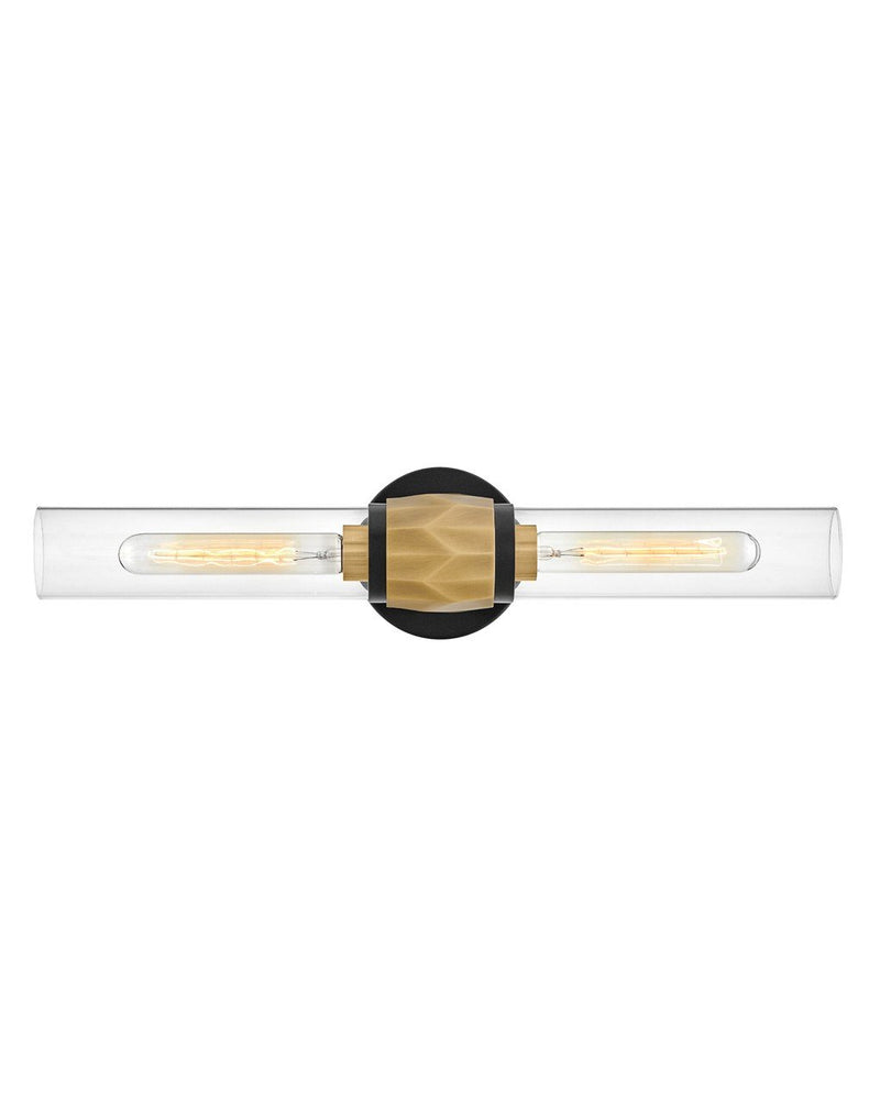Ellison 2-Light Bath Vanity Light in Black