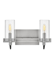 Ryden 2-Light Bath Vanity Light in Brushed Nickel