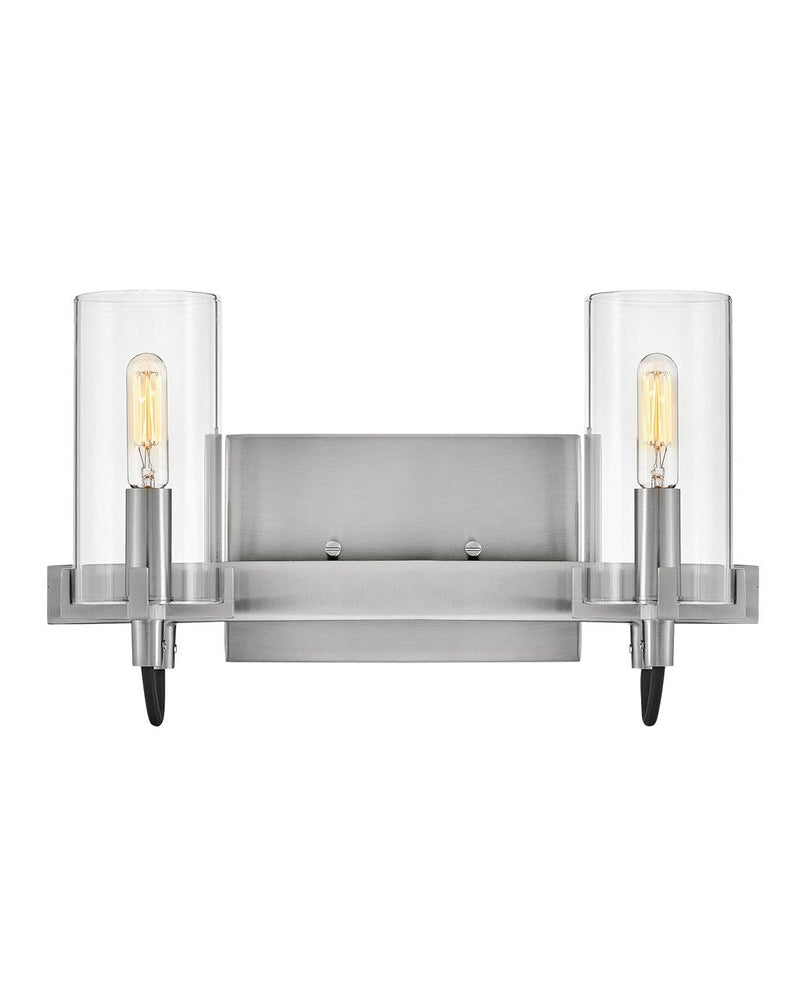 Ryden 2-Light Bath Vanity Light in Brushed Nickel
