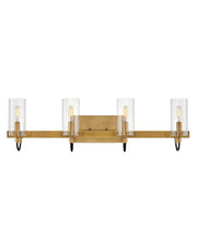 Ryden 4-Light Bath Vanity Light in Heritage Brass