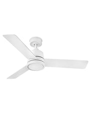 Chet 48" Outdoor Ceiling Fan with Light in Matte White