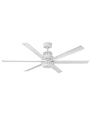 Draftsman 60" Outdoor Smart Ceiling Fan with Light in Matte White