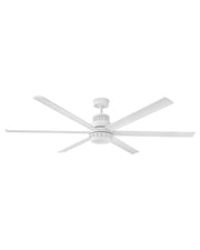 Draftsman 72" Outdoor Smart Ceiling Fan with Light in Matte White