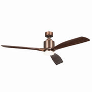 Ridley II 60" Ceiling Fan with Light in Oil Brushed Bronze