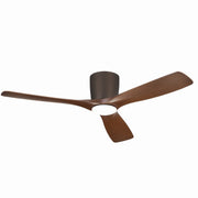 Volos 54" Ceiling Fan with Light in Satin Natural Bronze