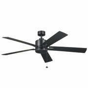 Lucian II 60" Ceiling Fan in Satin Black