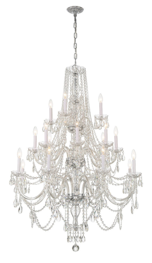 1157-CH-CL-MWP- Traditional Crystal 20-Light Chandelier in Polished Chrome by Crystorama