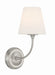 Sylvan 1-Light Wall Mount in Brushed Nickel - Lamps Expo
