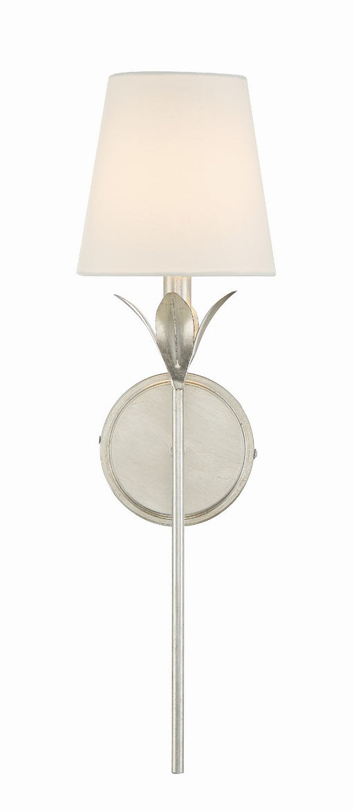 Broche 1-Light Wall Mount in Antique Silver - Lamps Expo