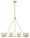 Aragon LED Chandelier in Soft Brass - Lamps Expo