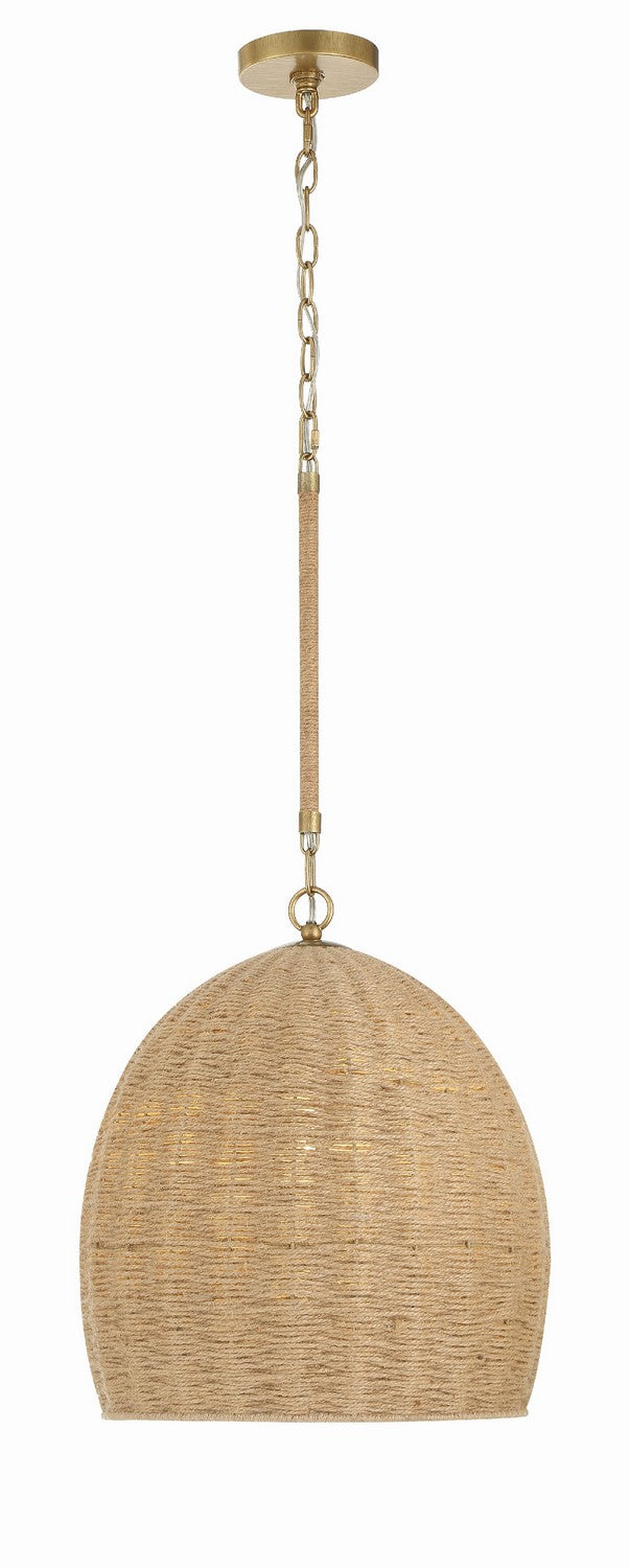 JAC-10500-SG- Jace 1-Light Pendant in Soft Gold by Crystorama