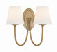 JUN-10322-VG- Juno 2-Light Wall Mount in Vibrant Gold by Crystorama