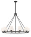 KEE-A3009-MK- Keenan 10-Light Chandelier in Matte Black by Crystorama
