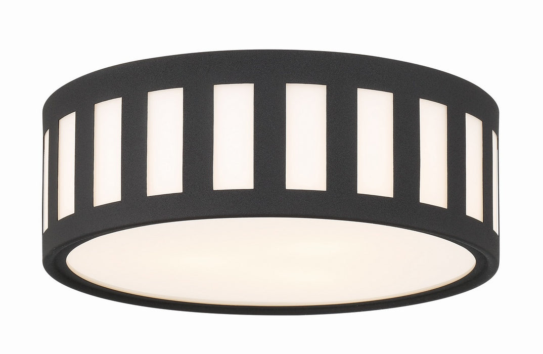 Kendal 3-Light Ceiling Mount in Black Forged - Lamps Expo