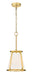 Lenyx Pendant One Light Mini Pendant in Rubbed Brass - Lamps Expo