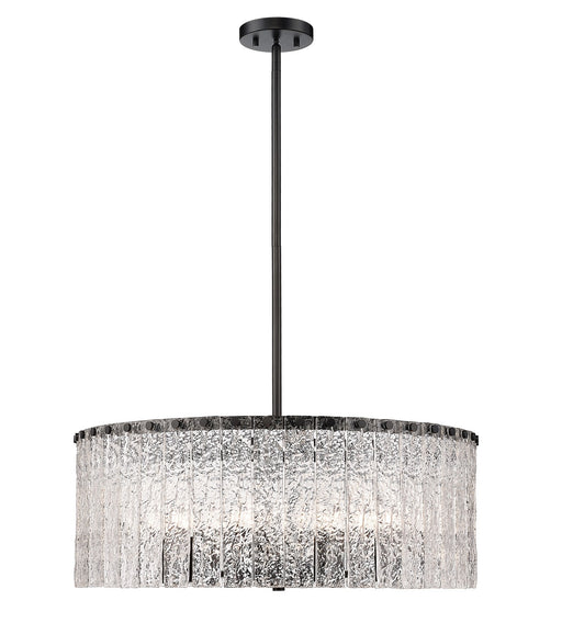 Glacier Ten Light Pendant in Matte Black - Lamps Expo