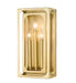 Easton Three Light Wall Sconce in Rubbed Brass - Lamps Expo