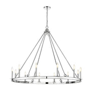 Barclay 12 Light Chandelier in Polished Nickel - Lamps Expo