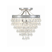 Calypso 3 Light 13" Semi Flush Mount in Polished Chrome