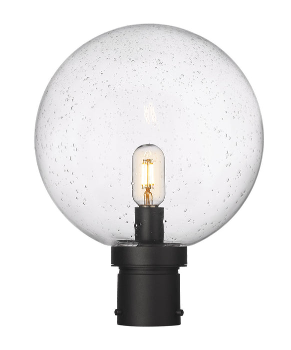 Laurent One Light Outdoor Post Mount in Black - Lamps Expo