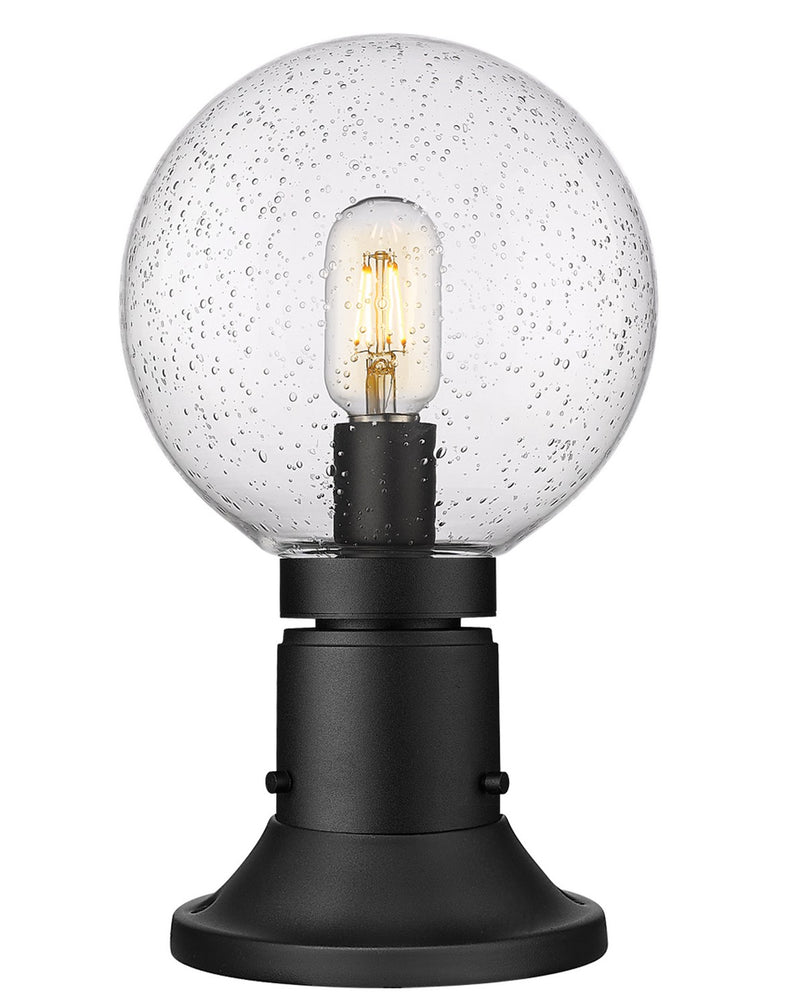 Laurent One Light Outdoor Pier Mount in Black - Lamps Expo