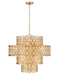 Dealey 13 Light Pendant in Heirloom Brass - Lamps Expo