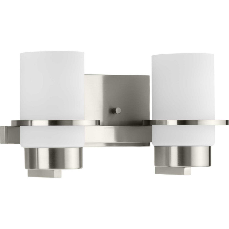 Reiss 2-Light Bath Vanity Light in Brushed Nickel