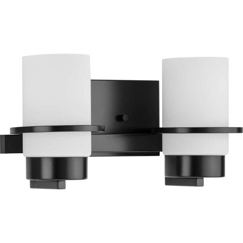 Reiss 2-Light Bath Vanity Light in Matte Black