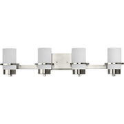 Reiss 4-Light Bath Vanity Light in Brushed Nickel