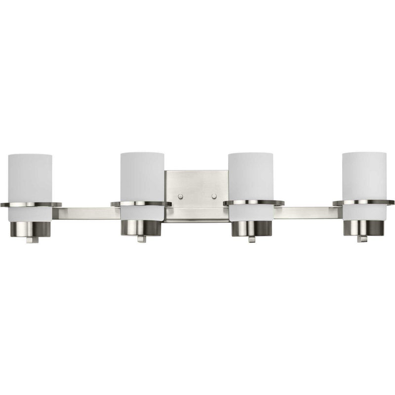 Reiss 4-Light Bath Vanity Light in Brushed Nickel