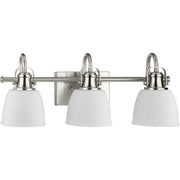 Preston 3-Light Bath Vanity Light in Brushed Nickel