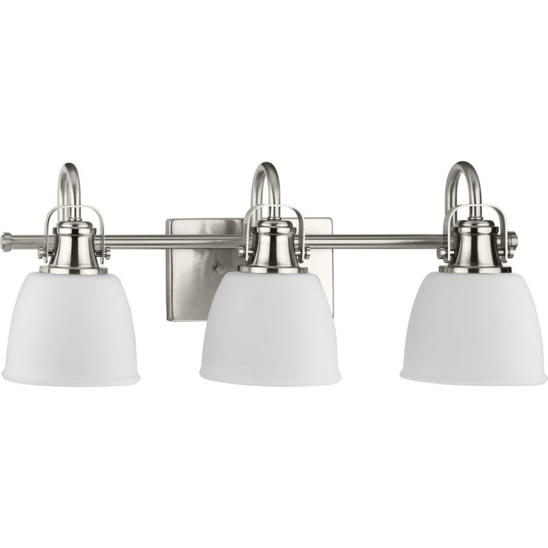 Preston 3-Light Bath Vanity Light in Brushed Nickel