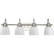 Preston 4-Light Bath Vanity Light in Brushed Nickel