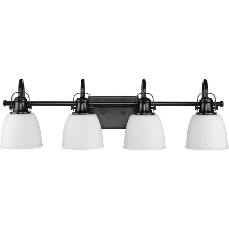 Preston 4-Light Bath Vanity Light in Matte Black