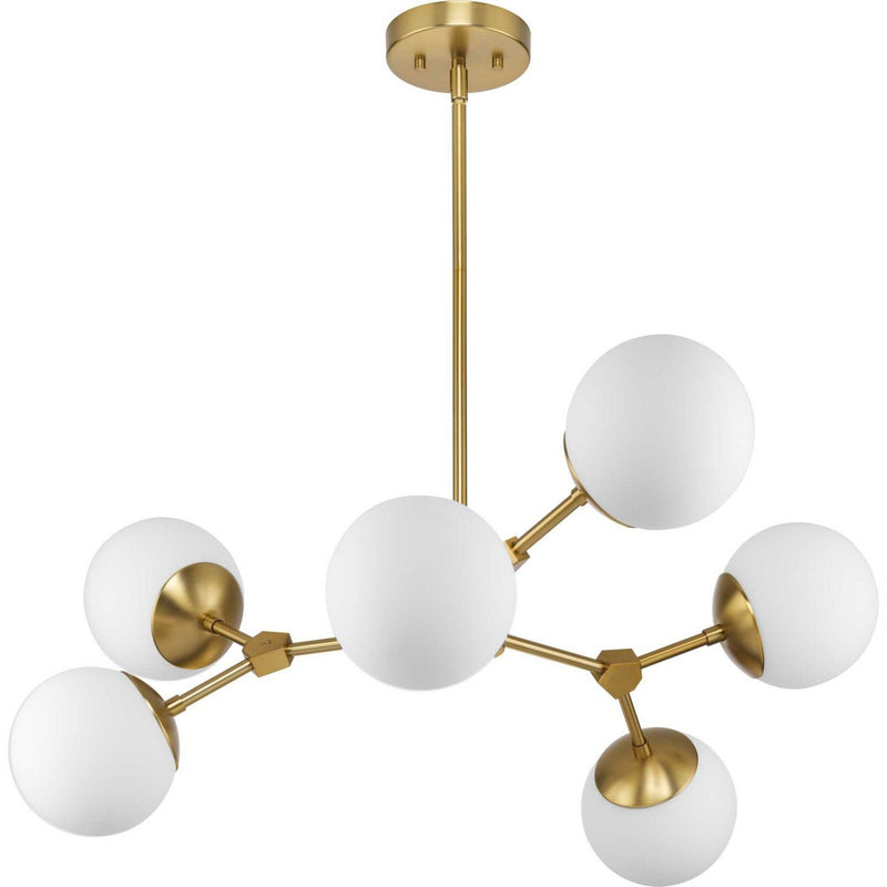 Haas 6-Light 33.5" Chandelier in Brushed Bronze