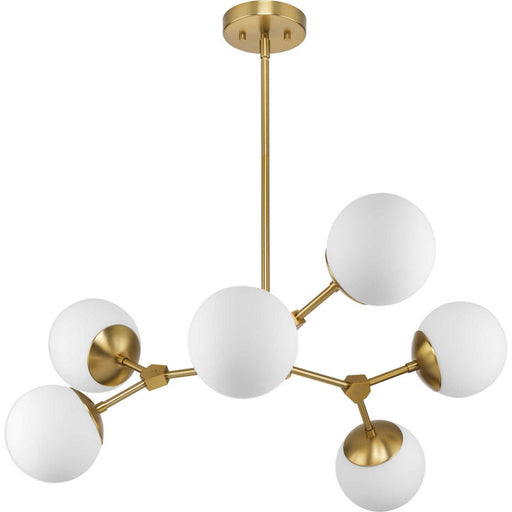 Haas 6-Light 33.5" Chandelier in Brushed Bronze