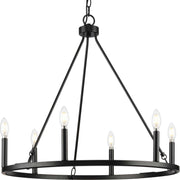 Gilliam 6-Light Chandelier in Matte Black