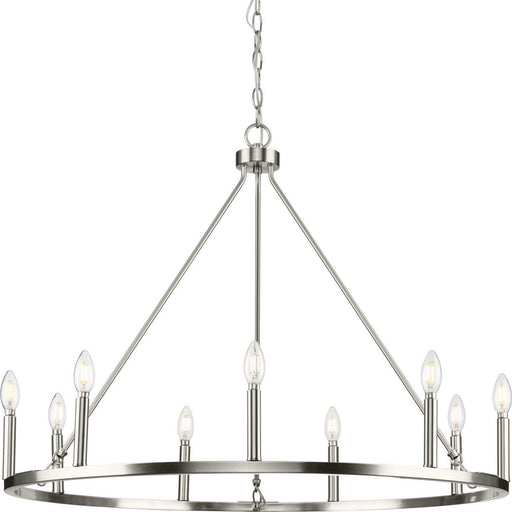 Gilliam 9-Light Chandelier in Brushed Nickel