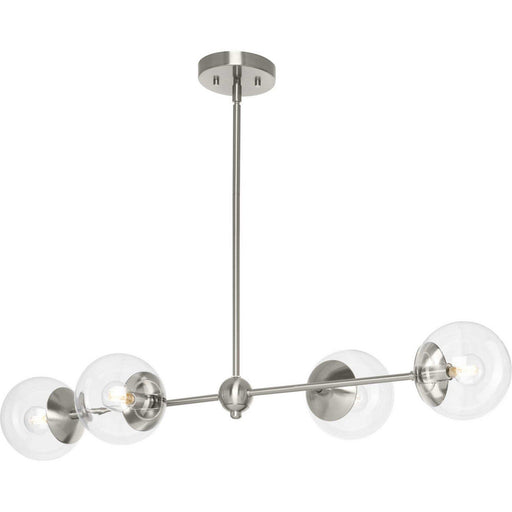 Atwell 4-Light Island Chandelier in Brushed Nickel