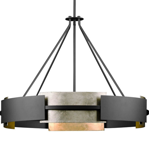 Lowery 6-Light Pendant in Matte Black