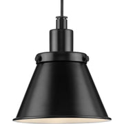 Hinton Metal Shade Mini Pendant in Matte Black